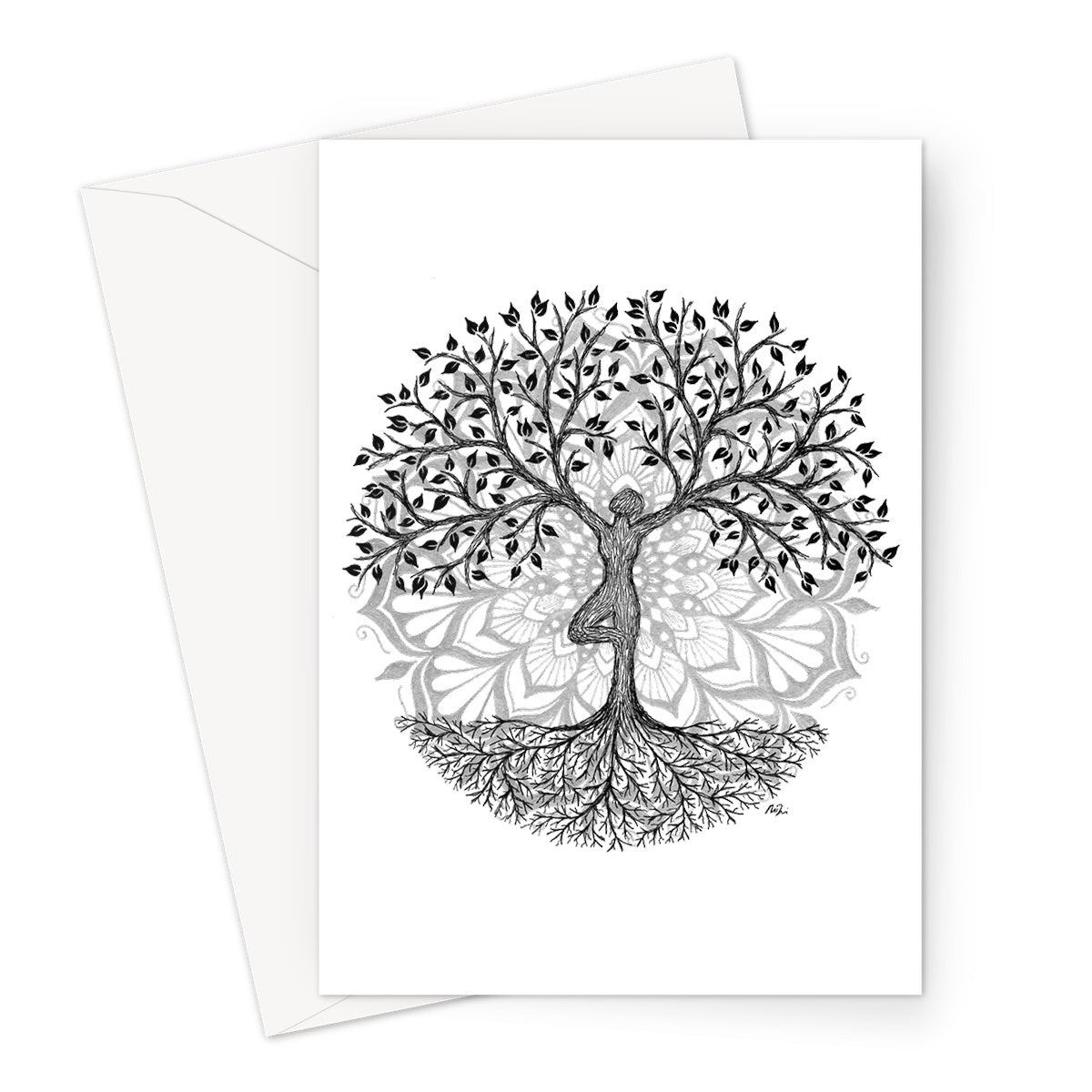 Root to Rise Greeting Card - Shala Art